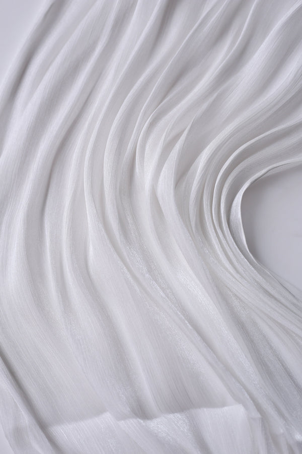 Organza Silk Hijab - Off-White